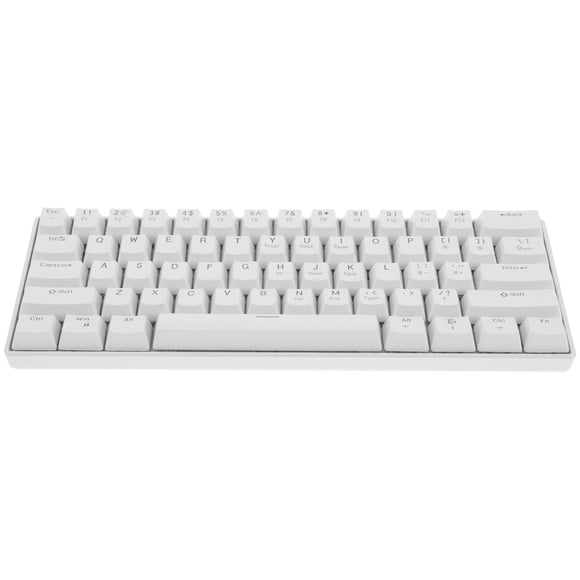 Mechanical Gaming Keyboard With Rgb Backlit 61 Keys Wired Compact Keyboard For Pc Gamer White Mechanical Keyboard For Laptop And Computer