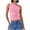 Pink, variant on fheaev Summer Tank Top for Women Off The Shoulder Slim Fitted Camisole Basic Sleeveless Basic Cami Shirts Crop Top