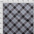 thumbnail image 2 of oneOone Cotton Poplin Fabric Tartan Check Printed Fabric 1 Yard 56 Inch Wide, 2 of 4