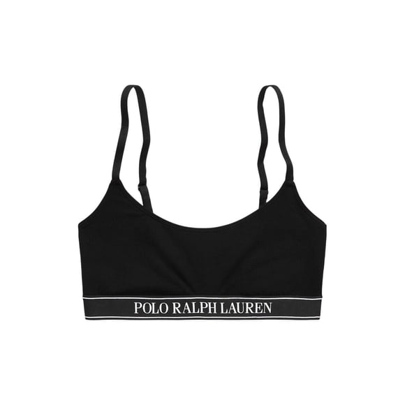 Polo Ralph Lauren Débardeur Court à Encolure Dégagée à Logo Répétitif - 4P1004 (Onyx, S)