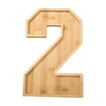 thumbnail image 1 of wycnly Number Tray Fruit Cheese Platter Vegetable Food Wooden Board Large 11.6in Fillable Frame Party Snack Serving Clearance, 1 of 5