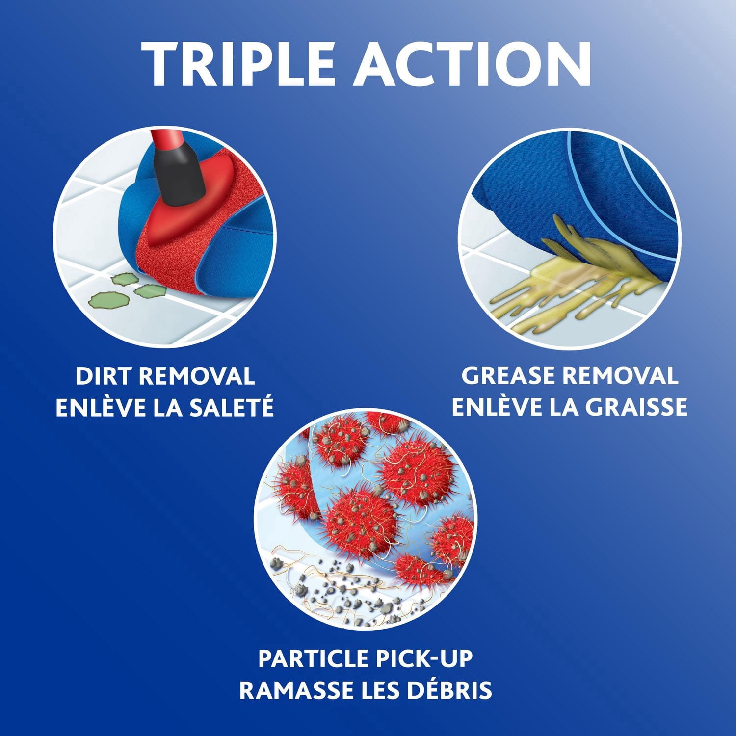 SuperTwist 3Action Mop Head Replacement - Reusable and Washable Mop Refill
