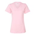 thumbnail image 1 of Bella Canvas 6405 Missy Jersey T-Shirt à Manches Courtes à Col en V, S, Rose, 1 of 6