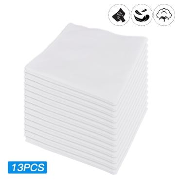 20/13/6Pcs Men's Women's Handkerchiefs 100% Cotton Hankies, Classic Soft Pocket Square Hankies Handkerchiefs, Assorted Mens Striped Border Cotton Handkerchiefs, Ladies Floral Print Hankies