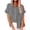 Grey, variant on fheaev Button Down Shirts For Womens Dress Shirts Roll Up Short Sleeve Collared Blouses Lapel Neck Work Office Business Button Shirt Tunic Textured Top With Pockets