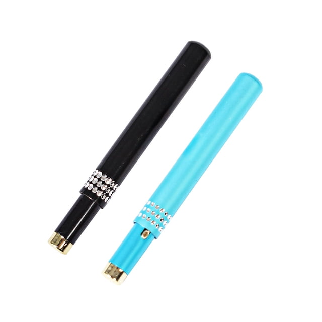 CHICHUMID 2Pcs Metal Shell Lip Brush Retractable Rod Flexible for Uniform Lip Color Makeup