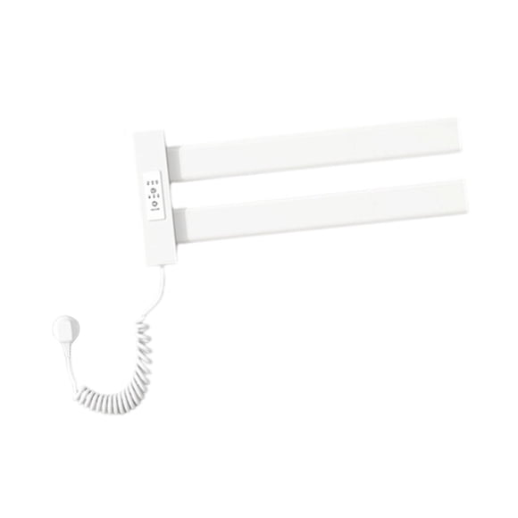 veasfak Electric Heated Towel Rack Wall Mounted Warming Rack for Shower Bathroom SPA white