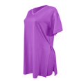 thumbnail image 3 of Pxiakgy Ensemble Deux Pièces pour Femmes Manches Courtes Décontracté Basique Shorts Violet + L, 3 of 4