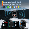 thumbnail image 2 of Smart Watch Compass  Bluetooth Call(Answer/Make Calls) LED Flashlight 600mAh  IP68  Waterproof Outdoor Fitness Watch for Android Ios Women Smartwatch, 2 of 10