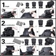 thumbnail image 4 of Motorcycle Bag Tail Bag Waterproof Large Capacity Backpack Pannier Bag Versatile Bag with straps (Black, 30L), 4 of 7