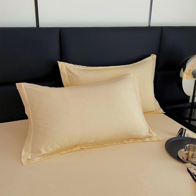 Birdeem Premium Solid Color Pillowcase, Soft Washed Cotton Material, King Size Cover for Full Bed Coverage, Luxury Design Enhances Bedroom Decor, Easy to Clean for Fresh Comfort