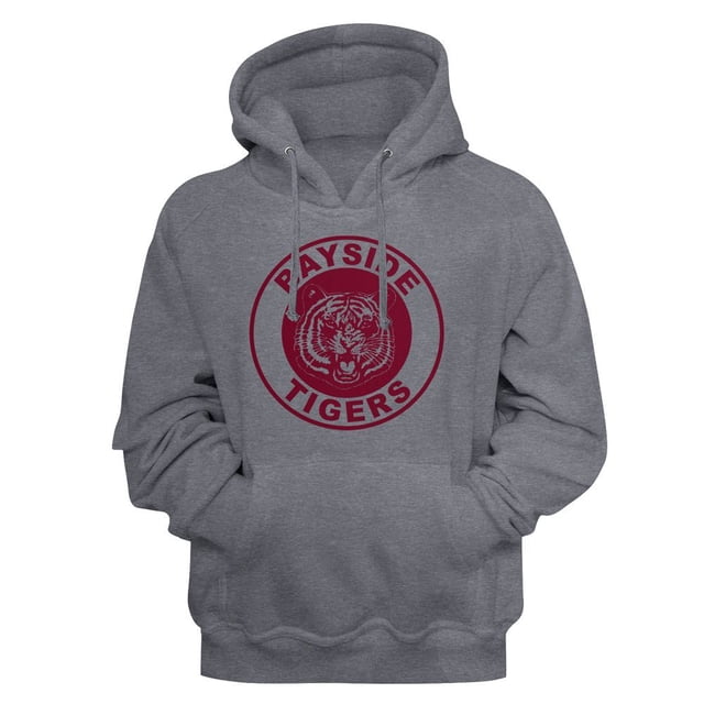 Saved By The Bell Bayside Tigers Gunmetal Heather Hoodie Sweatshirt