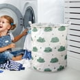 thumbnail image 4 of Linen Patterned Laundry Hamper Open Top Design for Bedroom and Bathroom Durable Breathable Fabric Storage Solution for Clothes Spacious and Stylish, 4 of 5