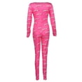 thumbnail image 4 of Womens One Piece Sleepwear Cartoons Print Pajamas Jumpsuit Rompers, 4 of 4