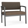 thumbnail image 1 of Lenox Steel Reception Waiting Bariatric Chair / Charcoal Steel / Brown / Brown, 1 of 5