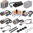 thumbnail image 1 of 16 PCS Technology Power Function Motor Set Compatible with Lego, with M & XL Motors, Remote Control, IR Receiver, AA Battery Box for STEM Project Moc Building Blocks, 1 of 7