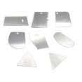 thumbnail image 4 of serony Stainless Steel Cake Scraper Cream Icing Smoothers Teeth Edge Cakes Decorating Sugar Craft Baking Accessory Household Tools 15*9.8cm Type 1, 4 of 9