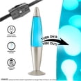 thumbnail image 3 of Urban Shop Blue/Silver LED Motion Volcano Lamp, 16" H, 3 of 6