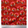 thumbnail image 1 of Soimoi Poly Georgette Fabric Swirls & Floral Artistic Fabric Prints By Yard 52 Inch Wide, 1 of 3