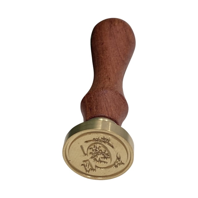 WHEANG Home Decor Fire Lacquer Seal Retro English Letter Copper Headquets Seal Wax Hand Account Seal and Copper Chapter Bronze Head One Size Multi-Color