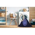thumbnail image 2 of Ahgly Company Tapis d'Intérieur Lavables en Machine, Ronds, Bleu Nuit Transitionnel, Ronds de 5 Pi, 2 of 7