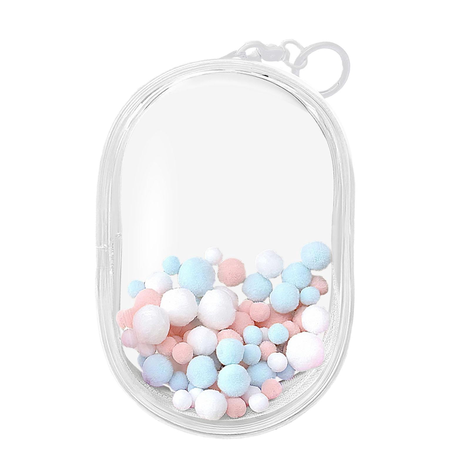 lionlar Sac Transparent pour Présentation de Figurines Sac de Rangement Portable pour Mini Poupée pour Mini Figurine Poupée Noir G avec Balles