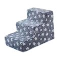 thumbnail image 4 of Almencla Dog Stair Anti Slip 3 Tier Soft Pet Steps for Older Dogs Small Dogs Puppy L Blue L, 4 of 8