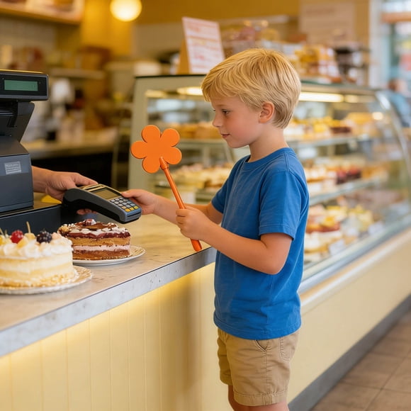 GFHFHITJ With Magic Wan A Heart-shaped Card Payment Wand Can Unlock The Future Of Consumption.