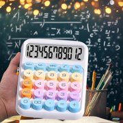 Chmadoxn Office & Stationery Basic Standard Calculators Mini Digital Desktop Calculator With 12-Digit LCD Display- Calculator Pocket Size For Home School For Kids A calculator