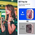 thumbnail image 4 of XiHAMA Waterproof Case Compatible with Apple Watch SE (2nd Gen) Series 6 5 4 Screen Protector, Tempered Glass Hard PC Bumper Face Cover, 4 of 7