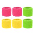 thumbnail image 1 of Uxcell Bracelets de Sport 8x5cm en Éponge Absorbante 6 Pack Rose Rouge Vert Jaune, 1 of 8