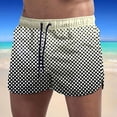thumbnail image 2 of Swimming Trunks for Men,Mens Swimming Trunks,Mens and Womens Five-Point-Drying Drawstring Printing Breathable Sports Surfing Seaside Vacation Beach Trunks Swimming Trunks, 2 of 3
