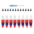 thumbnail image 3 of Milaget 8pcs Foldable Carbon Fiber Propellers for Mini Upgrade Parts Protector White Red Blue, 3 of 5