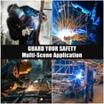 thumbnail image 4 of BeesClover 3 Panel 6x6FT Welding Screen with Frame - Flame Resistant PVC Curtain, Transparent Safety Panel, Lockable Swivel Wheels for Workshop, Garage, Metalworking, 4 of 7