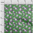 thumbnail image 2 of oneOone Cotton Poplin Green Fabric Geometric Sewing Craft Projects Fabric Prints By Yard 56 Inch Wide, 2 of 4
