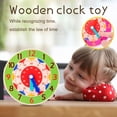 thumbnail image 2 of Montessori Wooden Clock Toy for Kids Learning with Hours Seconds Educational Games, 2 of 3
