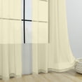thumbnail image 4 of ZENGHUIJ Solid-Color Double-String Polyester Curtain Sheers Semi-Sheer Curtains Rod-Pocket Style Semi-Sheer Curtains, 4 of 6