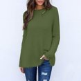 thumbnail image 1 of DPTALR Womens Winter Long Sleeve Round Neck Pullover Sweater, 1 of 6