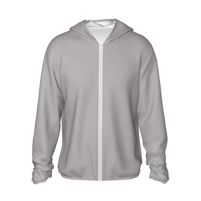 Lsque Gary Pattern UPF 50+ Lightweight Sun Protection Men's Women's Long Sleeve Shirt, Hoodie Performance -Medium