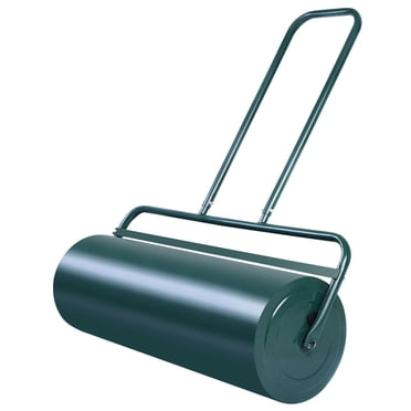 Gymax 13 Gallon Lawn Roller Heavy-Duty Steel Push/Pull Sod Roller 24'' x 13'' Green