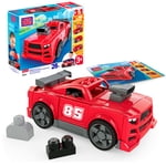 MEGA BLOKS Build & Go Race Car Block Toy with Rolling Wheels (26 Pieces) for Kids - Walmart Exclusive