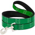 thumbnail image 1 of Dog Leash Green Lantern Logo Green White 6 Feet Long 0.5 Inch Wide, 1 of 3