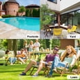 thumbnail image 3 of FDW Patio Furniture Set 3 Piece Patio Chair Bistro Set Outdoor Rattan Chairs Wicker Conversation Set for Backyard Porch Poolside Lawn, Black, 3 of 7