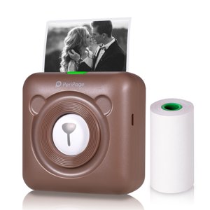 Amdohai A6 Mini Imprimante de poche HD 304DPI sans fil BT Imprimante thermique avec USB câble & Guide de l'utilisateur, multicolore