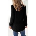 thumbnail image 3 of Chandail d'Hiver en Molleton Moelleux pour Femmes, chandail-Over Uni, Blouse, 3 of 3