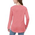 thumbnail image 4 of Plebaso Chemises à Manches Longues pour Filles Col Rond Hauts Décontractés Blouses Amples Unies pour Enfants Printemps Été, 4 of 7