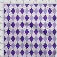 thumbnail image 4 of oneOone Cotton Flex Dark Purple Fabric Check Argyle Sewing Craft Projects Fabric Prints By Yard 40 Inch Wide, 4 of 4