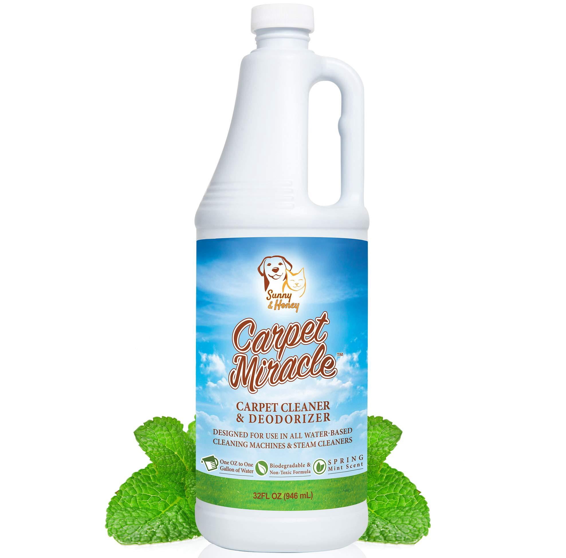 Carpet Miracle - Concentrated Machine Shampoo, Deep Stain and Odor Remover Solution, Deodorizing Formula (32FL OZ) 32FL OZ 32FL OZ