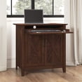 thumbnail image 3 of Bush Furniture Key West Secretary Desk with Keyboard Tray & Cabinet in Cherry, 3 of 10