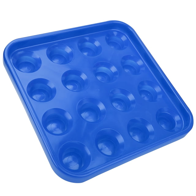 Billiard Ball Tray, Billiards Tray 16 Holes For Billiard Player For Pool Halls For Billiard Ball Storage For Billiards Parlor Bleu